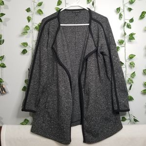 Banana Republic Open Front Small Polyester Charcoal Grey w/Pockets Cardi…